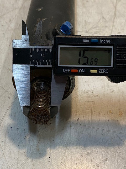 Hydraulic Cylinder 14" Long 17mm Thread 1-1/2" 54mm OD 27mm Bore