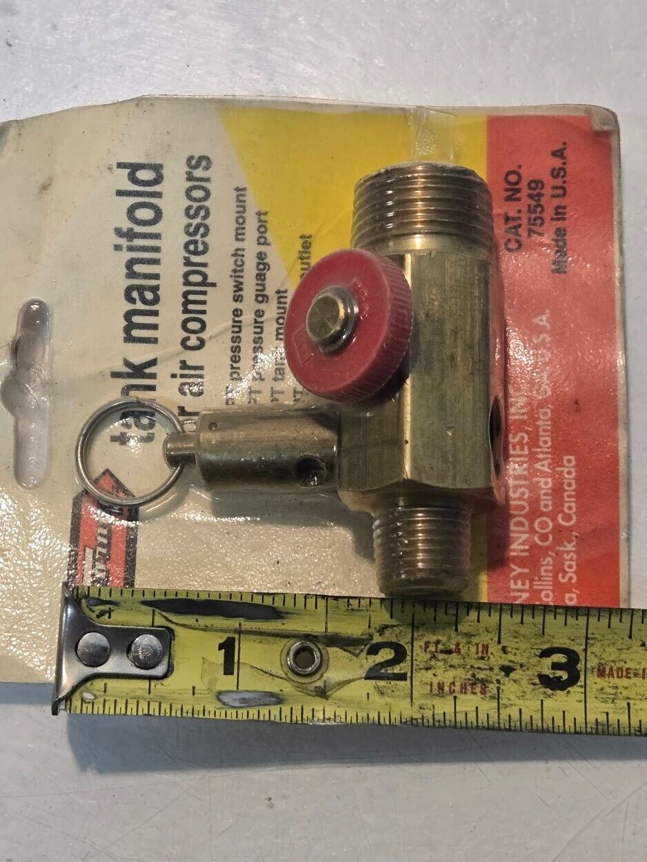 Forney Tank Manifold for Air Compressors 75549 | 032277755499 | 1/2" Tank Mount
