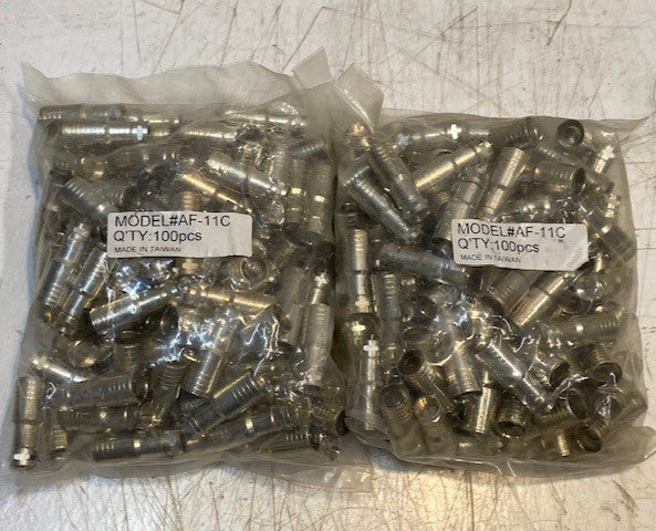 2 Bags of 100 Pcs of NCM Solutions AF-11C Hex Crimp Connectors (200 Pcs Total)
