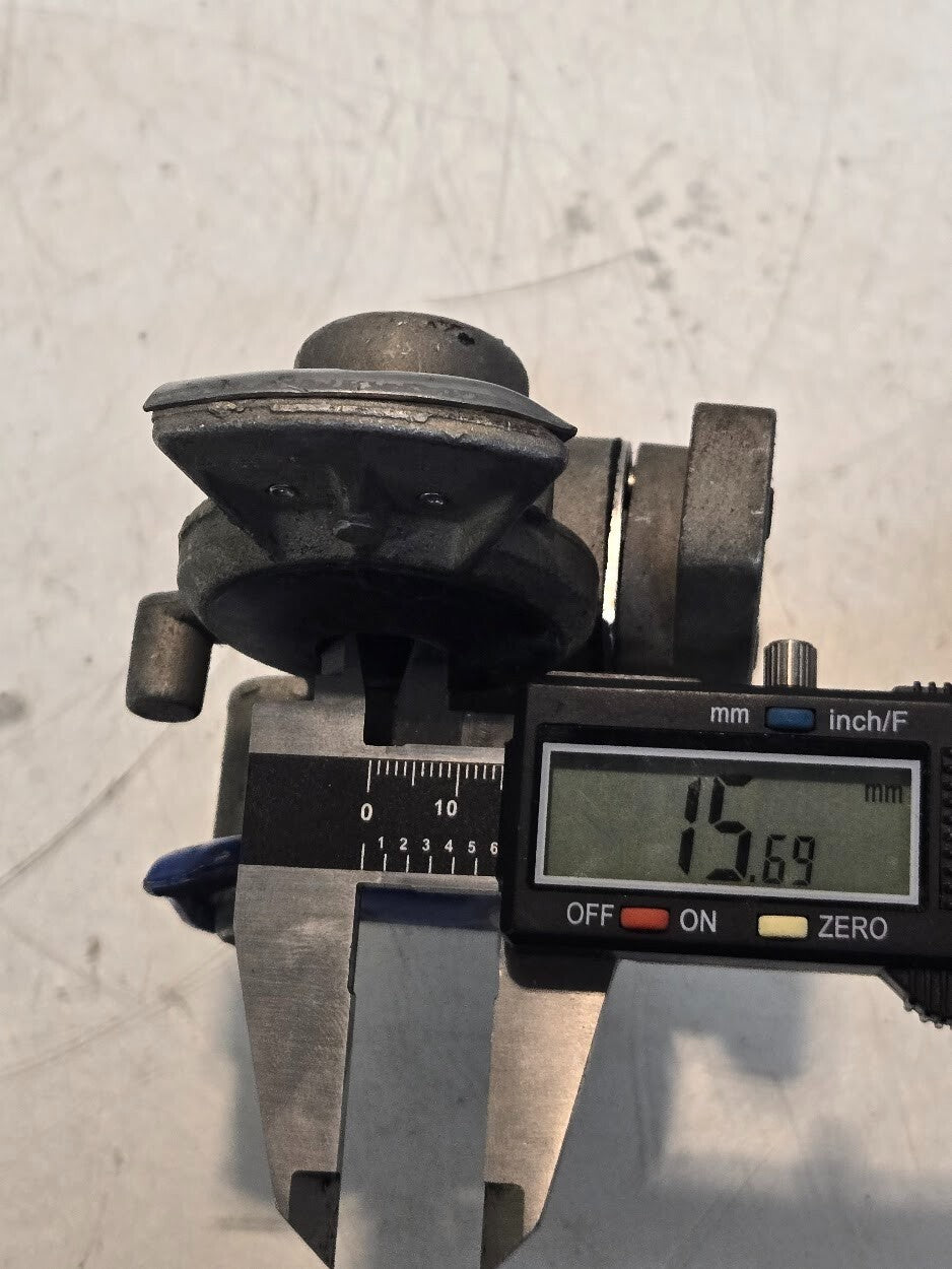 Service Blue Glandhand with Quarter Turn Shutoff Valve | 1/2" FPT | 37mm Hex Nut