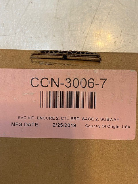 Turbochef Service Kit, Control Board Enc CON-3006-7