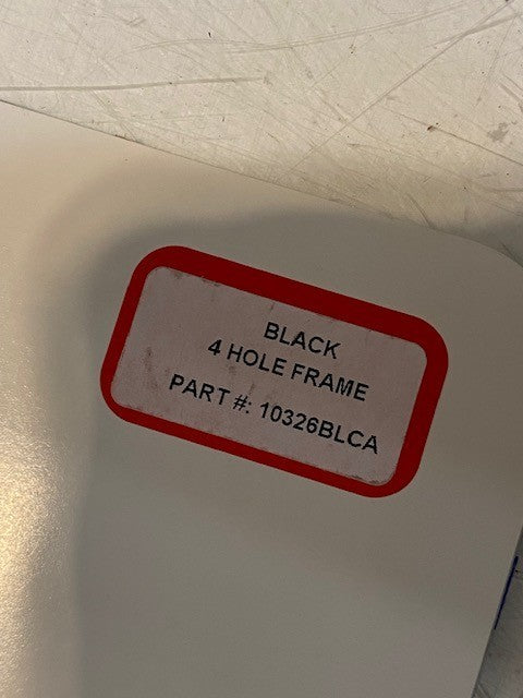 Griot's Stainless Steel License Plate Frame 4-Hole Black 10326BLCA