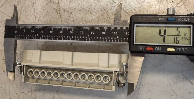 Epic H-BE-24-Pin Heavy-Duty Connector Insert 10196000, 16A / 500V / 6kV / 3