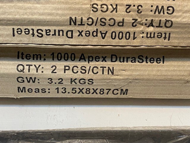 3 Qty of #1000 Apex Durasteel Stanchion/Post w/ 2 PCS/CTN 13.5x8x87 CM (3 Qty)
