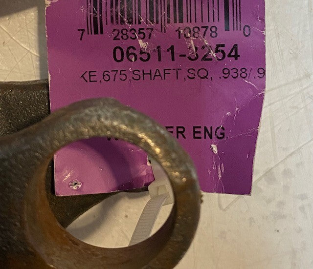 2 Quantity of Weasler 06511-3254 Yoke .675 Shaft .938/.9 Square (2 Quantity)