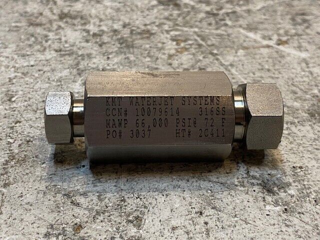 KMT Waterjet Systems 10079614 | 316SS Straight Reducer Coupling 1/4" F 3/8" M