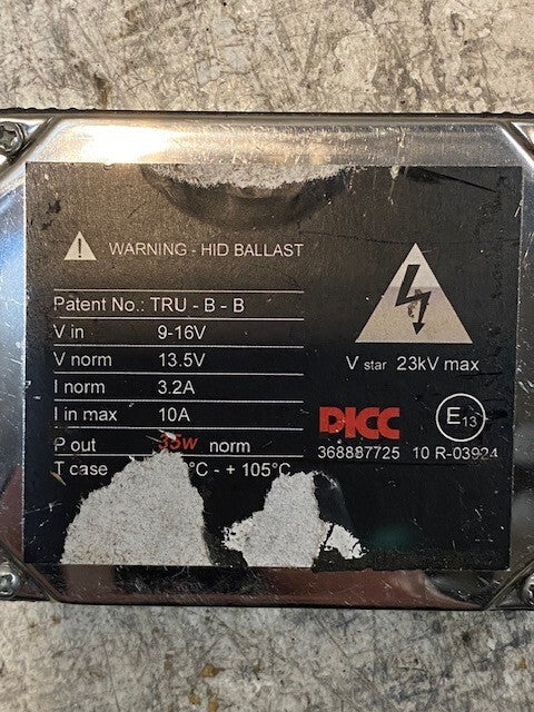 5 Quantity of PICC 368887725 Headlight HID Ballast TRU-B-B (5 Quantity)