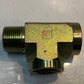 Hydraulic Tee 16 Fitting 33mm Male to 29mm Female 3-1/2" L 2-1/2" W