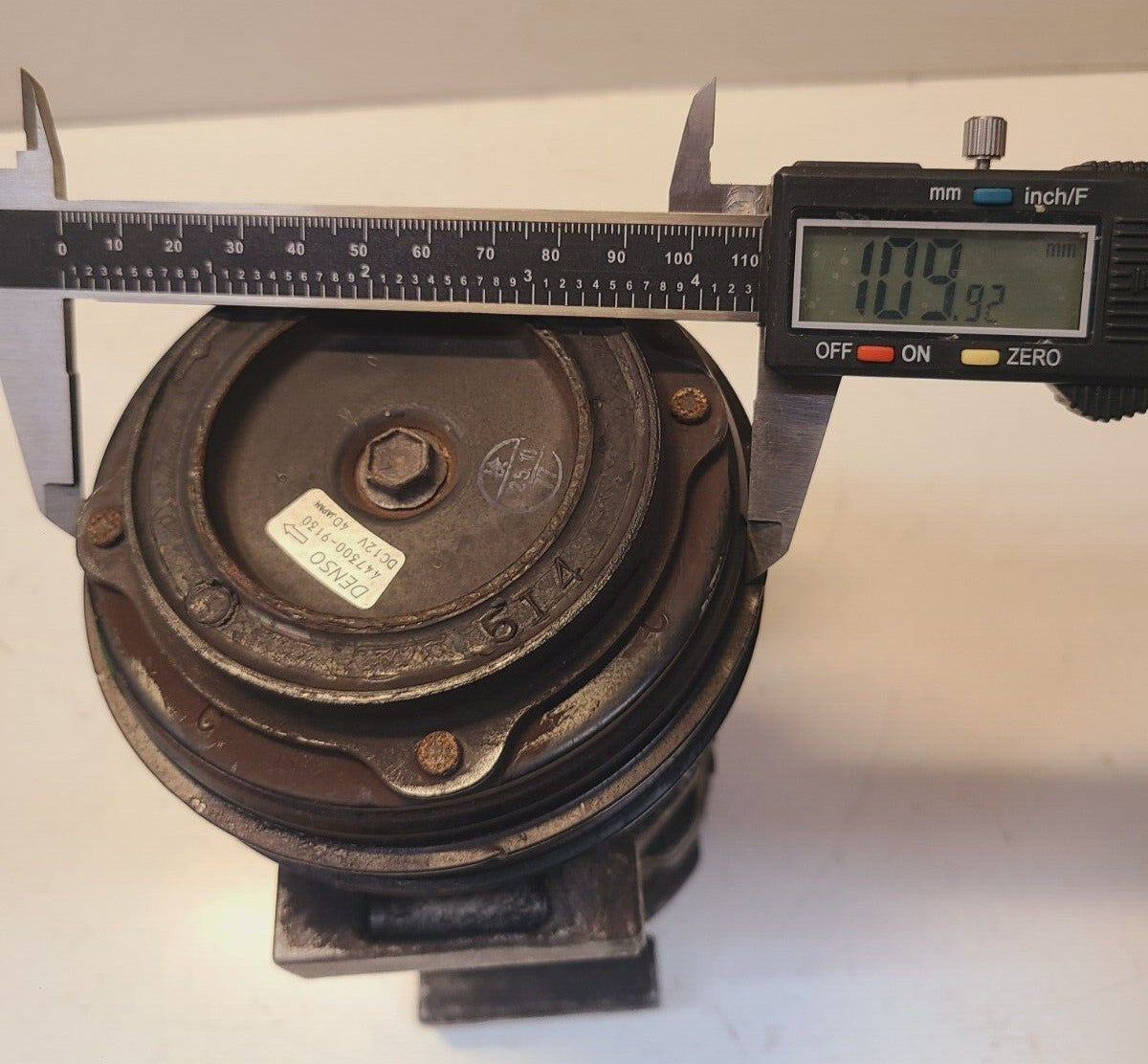 Denso A/C Compressor 10S13C | 447220-4144 | HFC134a | 447300-9130 | DC 12V