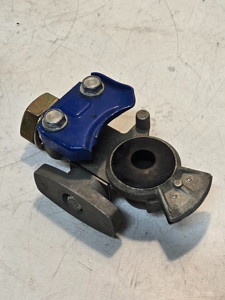 Service Blue Glandhand with Quarter Turn Shutoff Valve | 1/2" FPT | 37mm Hex Nut