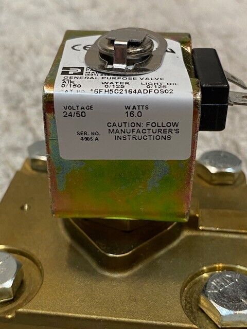 Parker Complete Valve 16FH5C2164ADFOS02 Voltage 24/50 Watts 16.0