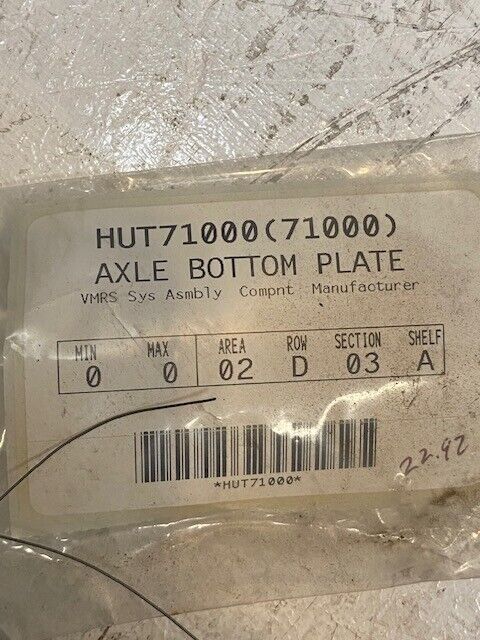 2 Qty of Hutch Axle Bottom Plate HUT71000 | 71000 | 8"x6" 23mm Big Holes (2 Qty)