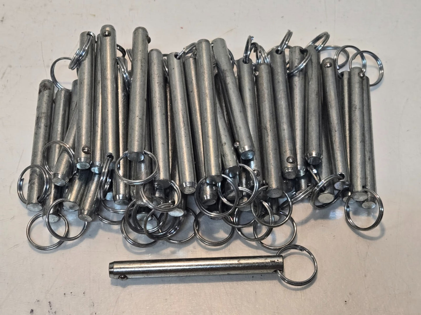 55 Quantity of Cotterless Hitch Pins 7/16" x 3 1/2" | 4 1/4" Length (55 Qty)