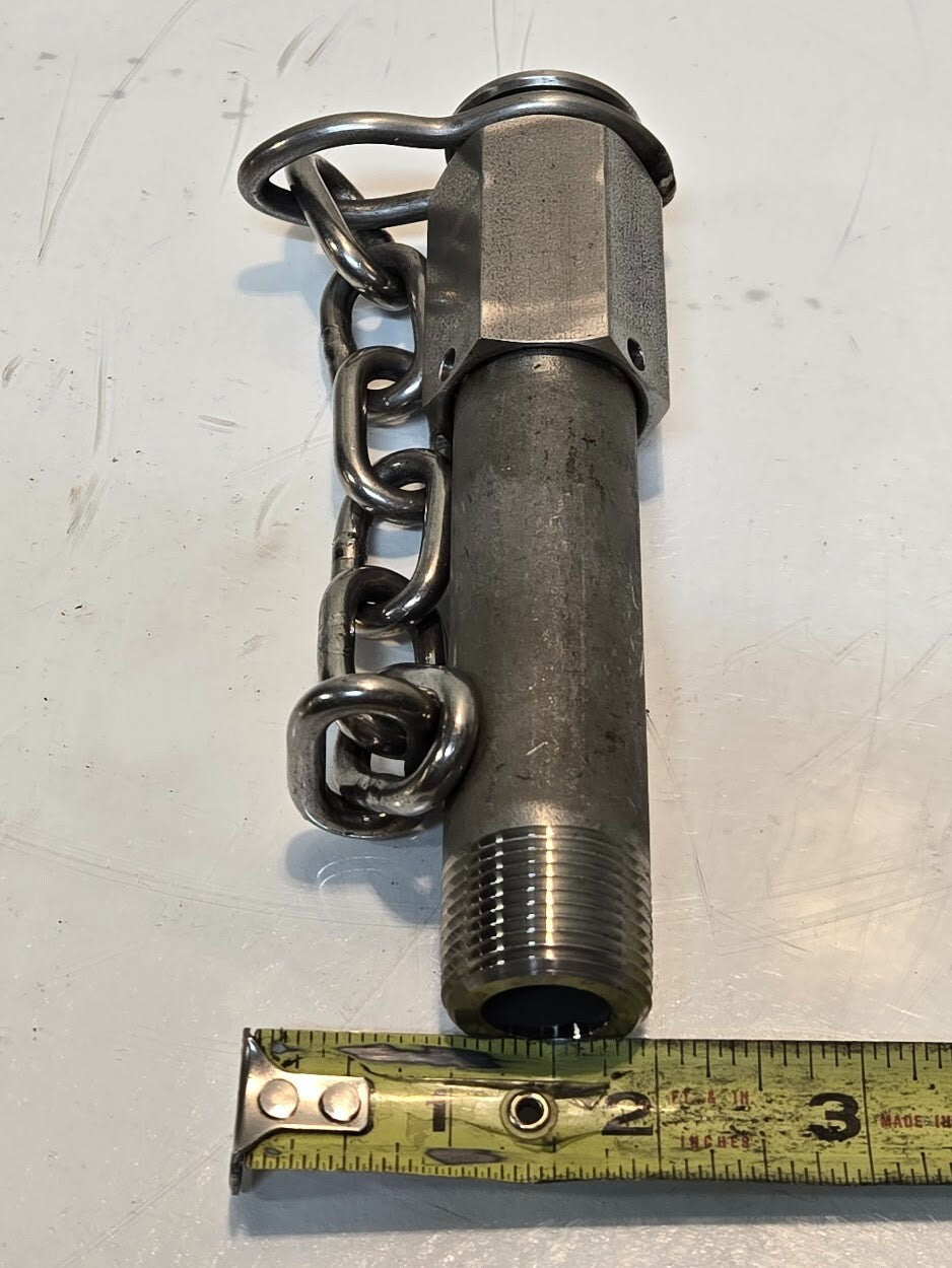 Midland 290-1-SS Body Cap | 6" Length | 3/4" NPT | 31.5mm Hex