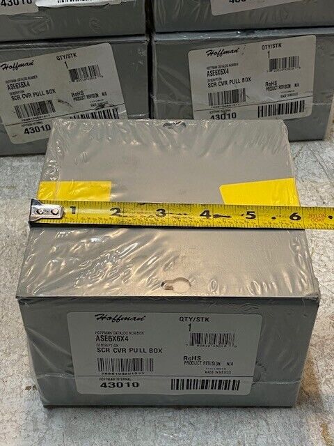 8 Quantity of Hoffman ASE6X6X4 Scr Cvr Pull Boxes 43010 (8 Quantity)