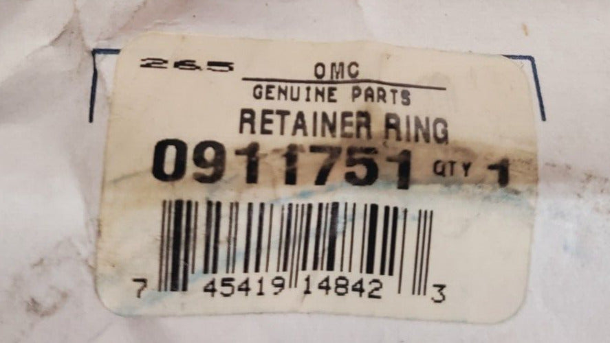 OMC Johnson OMC Cobra Evinrude Genuine Parts Retainer Ring 0911751