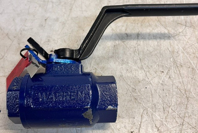 Warren 1 Inch Ball Valve F37-6TFF0GT-T2 Threaded Stainless Steel Full Port Valve