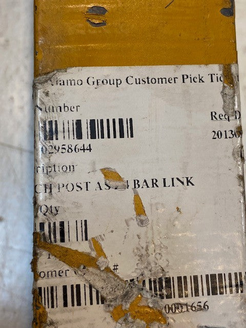 ALAMO #02958644 HITCH POST ASY 4 BAR LINK 19MM BORE 2" THICK 13-1/2" LONG