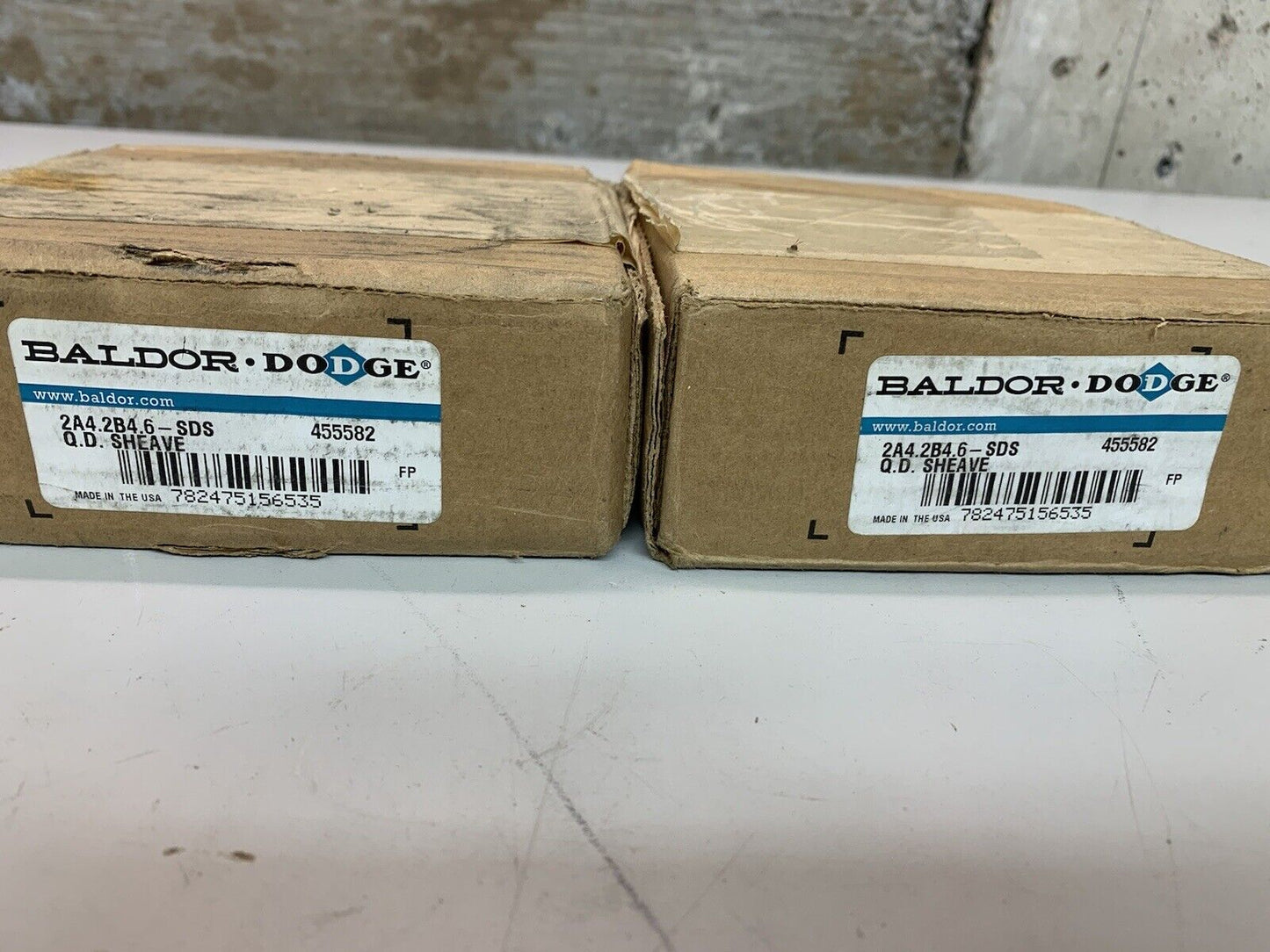 2 NIB Baldor Dodge 45582 2A4.2B4.6-SDS Q.D Sheave (2 Pack)