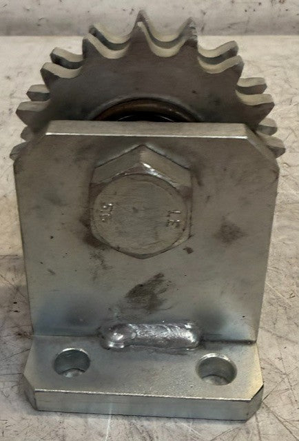 Dual Sprocket Idler Bracket Assembly With Base-Mounted Clevis Block