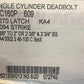 Schlage BC160P Single Cylinder Dealbolt Replacement Kit With Keys Lock Hardware