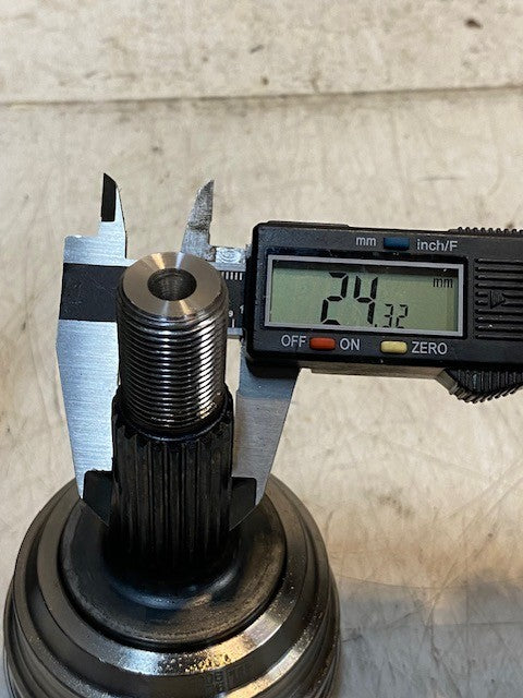 McTelli CV Joint 90-1805 | 22mm Thread 3" Diameter 5" Tall