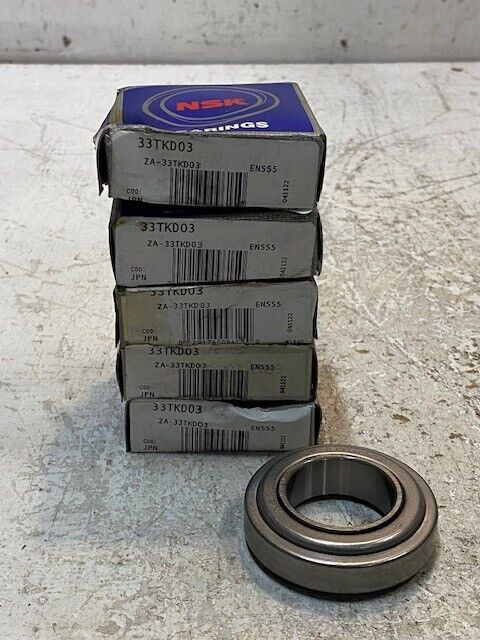 5 Quantity of NSK Clutch Release Bearings 33TKD03 33mm ID 60mm OD (5 Quantity)