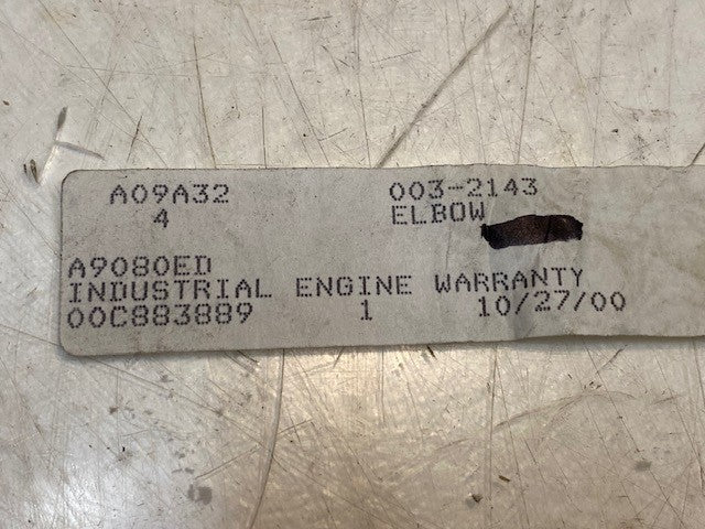 4 Quantity of 90-Degree Elbow Adapters for Caterpillar 003-2143 (4 Quantity)