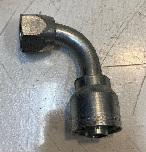 Eaton 12 90-Degree Hydraulic Hose Swivel Fitting 16mm ID 40mm OD 32mm Hex OD