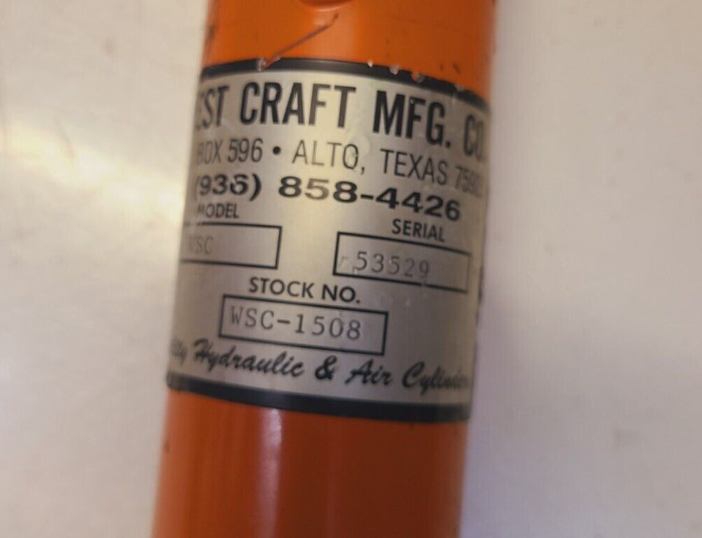 West Craft MFG. CO. Hydraulic Cylinder WSC 53529 | WSC-1508