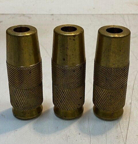 3 Qty of Brass Bullet Coupling Adapter Fittings 3" L 13mm Bore 29mm OD (3 Qty)