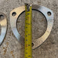 2 Quantity of 3-Bolt Exhaust Flages 77mm Bore 10mm Thick 10mm Holes (2 Qty)