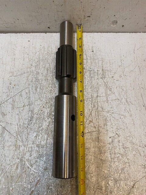 Gear Shaft 6-Spline 15-1/2" Long 55mm OD 38mm End 35mm ID