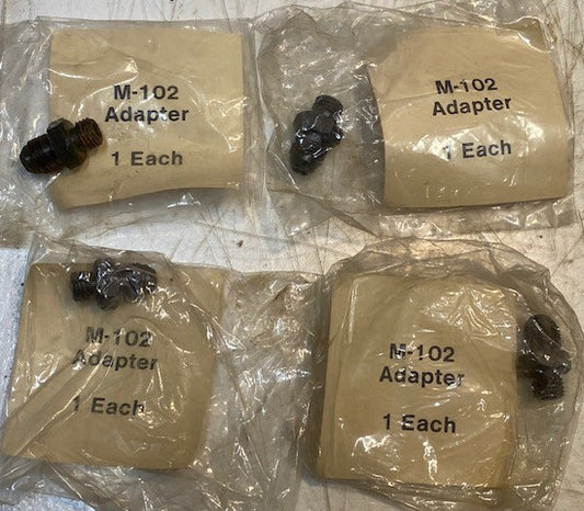 4 Quantity of M-102 Adapters Fuel Pump Rail Adapter Fittings (4 Quantity)