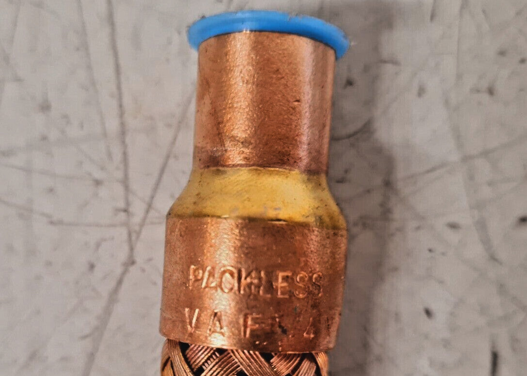 5 Qty. of Packless Vibration Absorber Brass Braid Tube Ferrules VAF-4X7 (5 Qty)