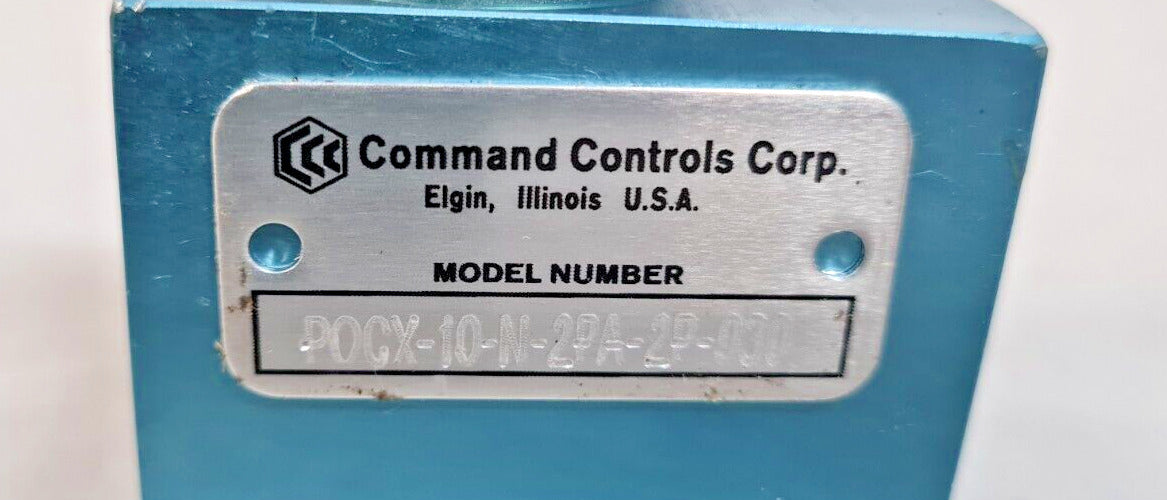 Command Control Corp Pressure Relief Valve POCX-10-N-2PA-2P-030 | 050707