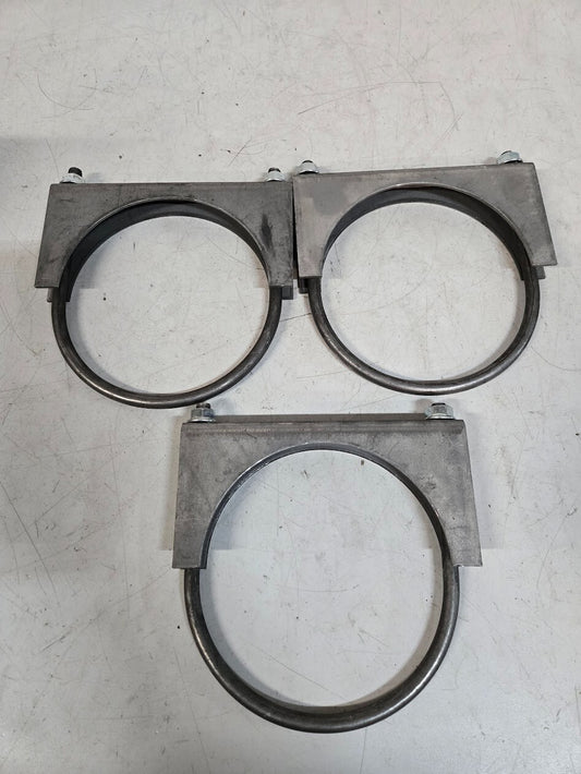 3 Quantity of 5" Saddle Clamps 14mm Nut 8.5mm Threaded End  (3 Quantity)