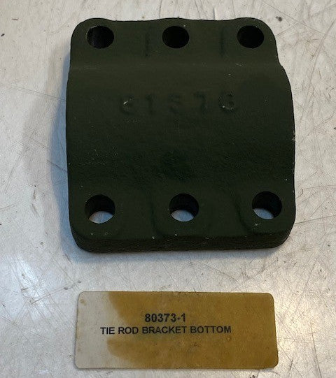 6-Bolt Tie Rod Bracket Bottom 81373 | 80373-1 | 3-1/2" Long 3" Wide 10mm Holes
