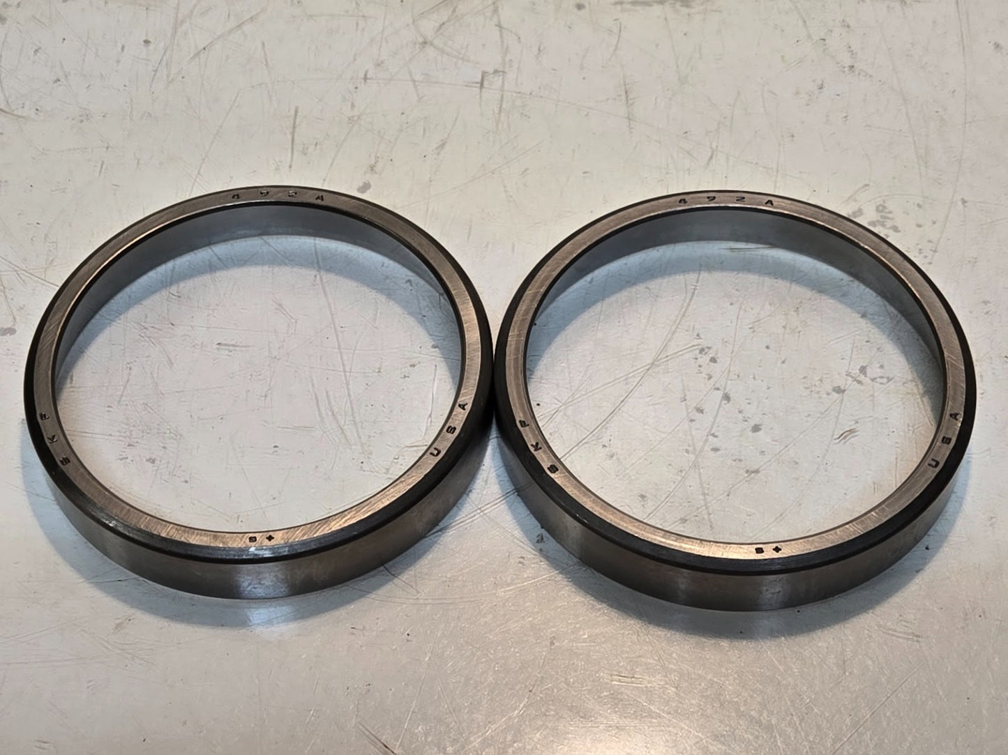2 Quantity of SKF Roller Bearing Cups 492A | 5-1/4 in OD x 7/8 in Thick (2 Qty)