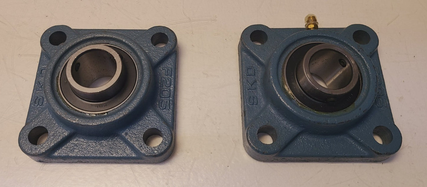 2 Quantity of SKD 4-Bolt Flange Bearings1" | F205 | UC205-16 (2 Qty)