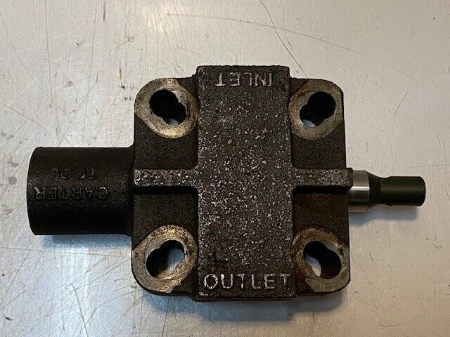 Carter Tool 72-122VR Hydraulic Valve 18mm Shaft 30mm Bore 9" L 5" W 3" H