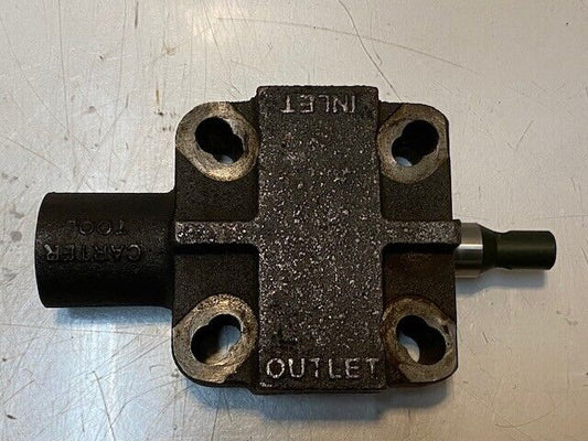 Carter Tool 72-122VR Hydraulic Valve 18mm Shaft 30mm Bore 9" L 5" W 3" H