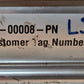 H K Systems Pneumatic Cylinder A3-00008-PN | GG563362 C | 200 PSI