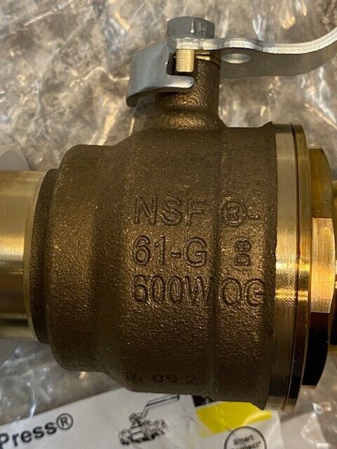 ProPress Viega 79115 1-1/2" Lead Free Bronze Ball Valve NSF 61-G 600WOG