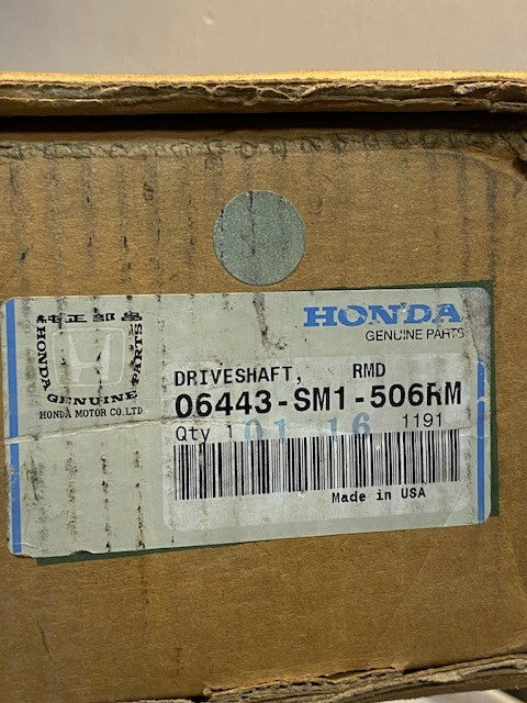 Honda RMD Driveshaft 06443-SM1-506RM | 24-1/2" L 24mm Thread End 27mm Shaft OD
