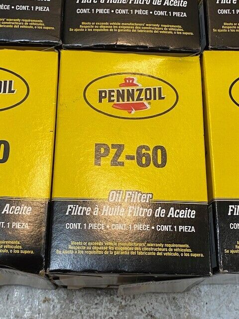 9 Quantity of Pennzoil PZ-60 Oil Filters (9 Quantity)