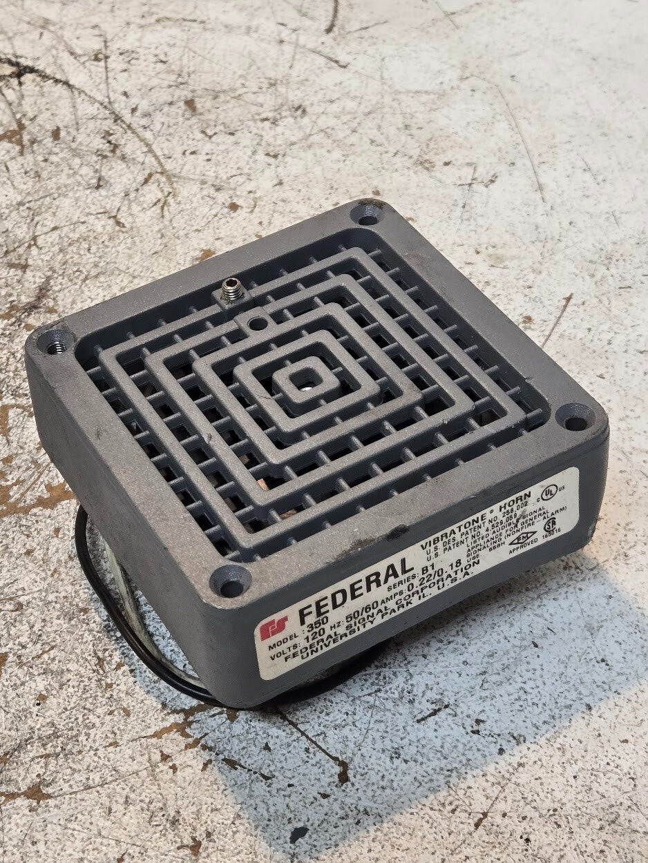 Federal Vibratone Horn Model 350 | Series B1 | 120 V | 50/60Hz | 0.22/0.18 A