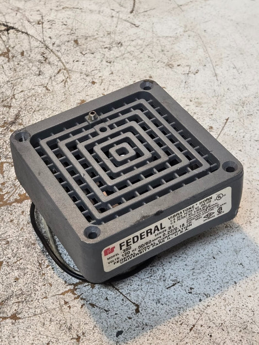Federal Vibratone Horn Model 350 | Series B1 | 120 V | 50/60Hz | 0.22/0.18 A