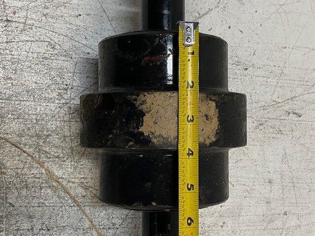 Track Bottom Roller 12-1/4" Length 3-1/4" Shaft 23mm Thread OD 40mm Shaft OD