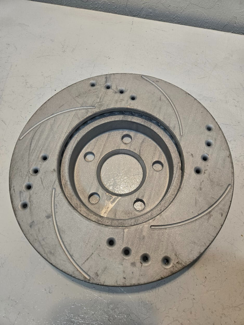 Drilled and Slotted Brake Rotor 5x100mm Bolt Pattern 10 3/16" Diameter